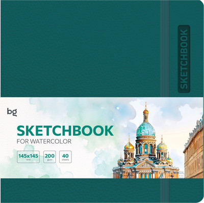 Скетчбук BG Bright. Teal / Cк40с_61741 (40л)