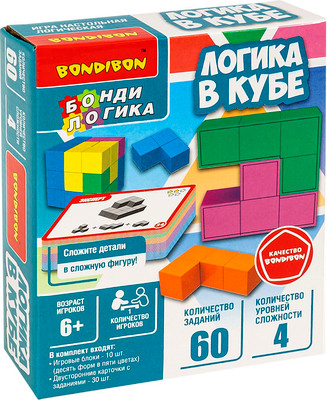 Игра-головоломка Bondibon БондиЛогика. Логика в кубе / ВВ6467
