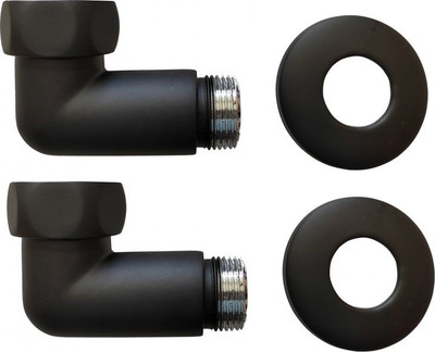 Американка Ростела Угловая для полотенцесушителя 3/4"x3/4" г/ш Ral 9005