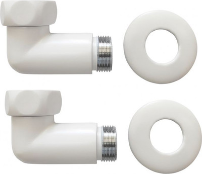 Американка Ростела Угловая для полотенцесушителя 3/4"x3/4" г/ш Ral 9016