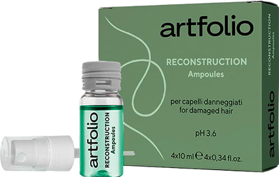 Лосьон для волос Artfolio с кератином для интенсивной реконструкции (4x10мл)