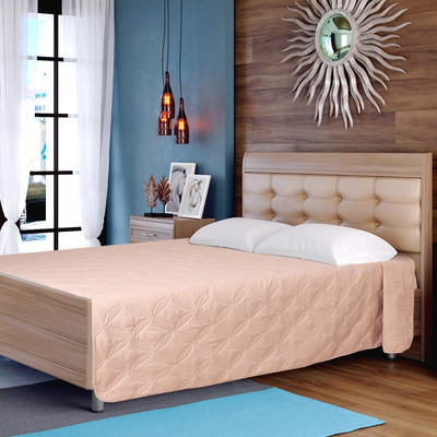 Покрывало Nivasan Жемчуг 210x240 / P.G 210-1 (кремовый)