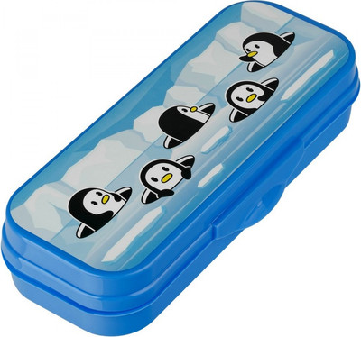 Пенал Стамм Пингвины / ПН-31465 (светло-синий)