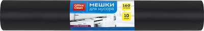Пакеты для мусора OfficeClean Суперпрочные 160л / 344054 (10шт, черный)