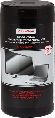 Салфетки для ухода за техникой OfficeClean Стандарт 262495 (100шт)