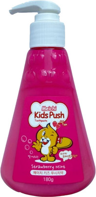 Зубная паста Hanil Meichi Kids Push Strawberry Mint со вкусом клубники и мяты (180г)