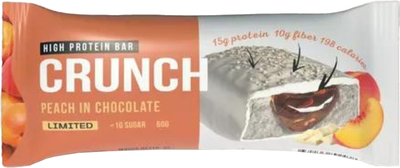 Набор протеиновых батончиков BootyBar Crunch Персик в шоколаде (16x60г)