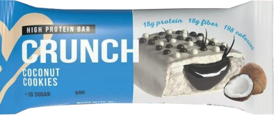 Набор протеиновых батончиков BootyBar Crunch Кокосовое печенье (16x60г)