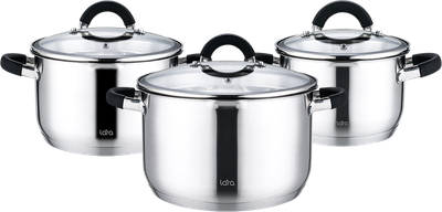 Набор кастрюль Lara Ника LR02-129 (3шт)