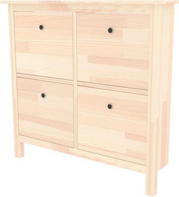 Тумба в прихожую ФанДОК С 4-мя отделениями Ф-156.13-01 (лак)