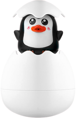 Игрушка для ванной ROXY-KIDS Яйцо-лейка. Пингвин 2в1 / REGG-003 (черный)