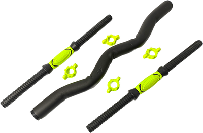 Гриф для гантели AMETIST с W-образным грифом 40см 25мм (пластик)