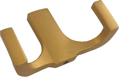 Крючок для одежды Trodos ZY-146B 2-рожковый сплав ЦАМ (сатиновое золото матовый)