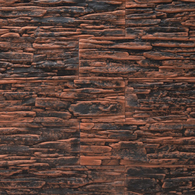 Декоративный камень бетонный Petra Сахара 04П4 (красное дерево)