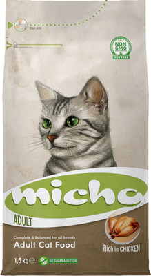 Сухой корм для кошек Micho Premiun Для взрослых кошек всех пород курица (15кг)