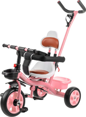 Трехколесный велосипед с ручкой NINO K98 (розовый)