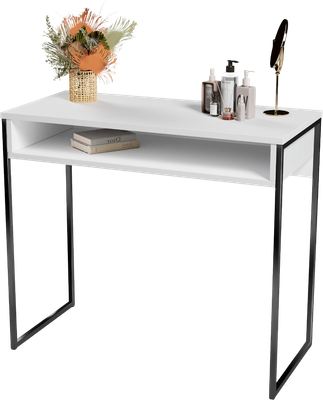 Туалетный столик Soma СПМ-4 Metal (белый/черный)