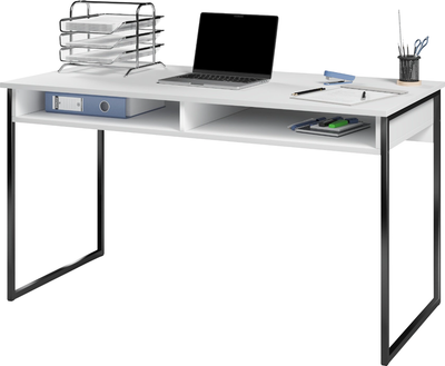 Письменный стол Soma СПМ-4 Metal 120x60 (белый/черный)