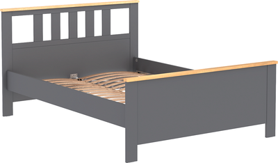 Полуторная кровать Mio Tesoro Сага 140x200 2.08.04.060.15 (серый/ясень)