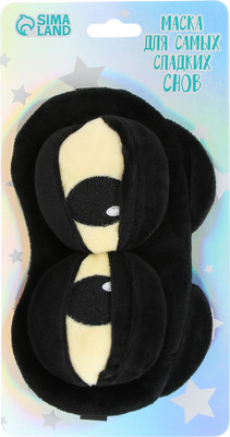 Маска для сна Svoboda Voli Дракоша / 10342256 (черный)