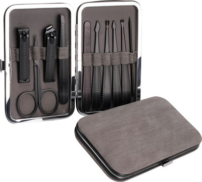 Набор для маникюра Queen Fair 9704741 (серый/черный)