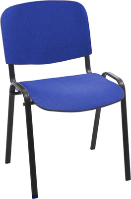 Стул офисный Helmi Изо HL-F01 / 359855 (черный/ткань синяя с черным)