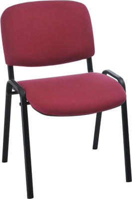 Стул офисный Helmi Изо HL-F01 / 359852 (черный/ткань бордовая)