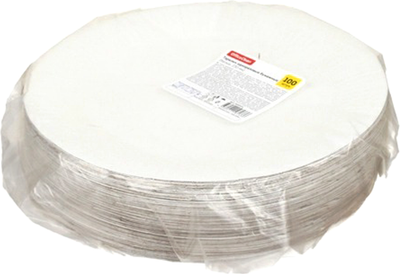 Набор одноразовых тарелок OfficeClean 368454 (100шт, белый мелованный)