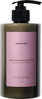 Крем для тела Mariee Ветивер+роза+пачули (460мл)