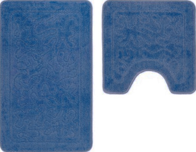 Набор ковриков для ванной и туалета Shahintex РР 60x100/60x50 003 S (синий 56)