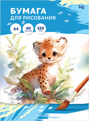 Набор бумаги для рисования BG Пр40А4_58068 (40л)