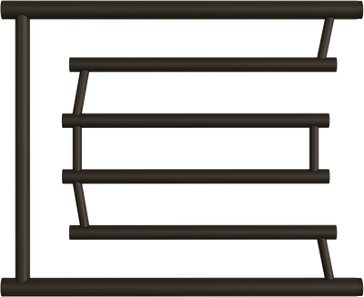 Полотенцесушитель водяной Двин D Pobeda 50/60 (черный матовый)