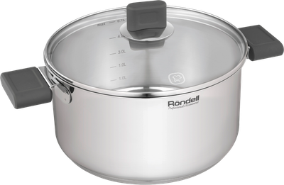 Кастрюля Rondell Quadro RDS-1597 (5.1л/24см, с крышкой)