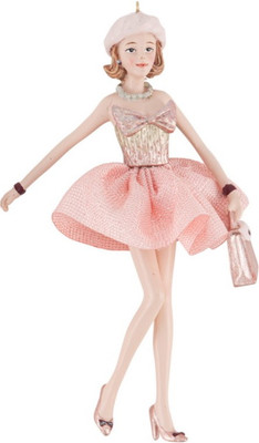 Елка декоративная Kurt S. Adler Christmas 2024. Девушка с покупками / ZCI3051