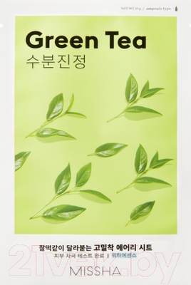 Маска для лица тканевая Missha Airy Fit Sheet Mask Green Tea (19г)