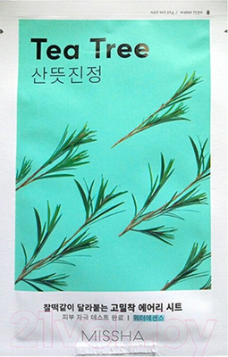 Маска для лица тканевая Missha Airy Fit Sheet Mask Tea Tree (19г)