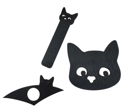 Держатель для страниц ОМурМебель Литературный комфорт Котик (черный)