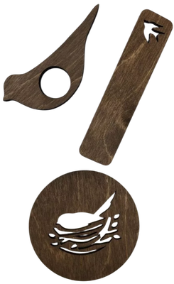 Держатель для страниц ОМурМебель Литературный комфорт Птичка (коричневый)