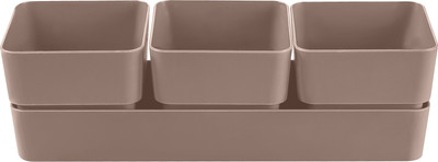 Кашпо La Decoro Фиори Трио КШ-0523 (мокачино)