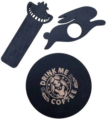 Держатель для страниц ОМурМебель Литературный комфорт Алиса в стране чудес (черный)