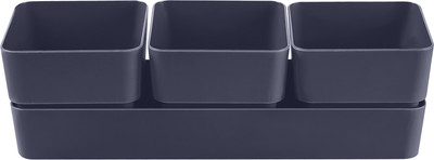 Кашпо La Decoro Фиори Трио КШ-0525 (антрацит)