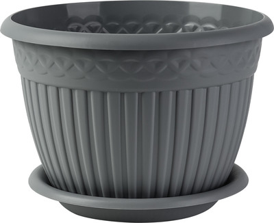 Кашпо La Decoro Византия КШ-4471 (серый жемчуг)