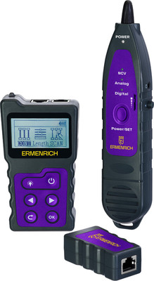 Кабельный тестер Ermenrich NetGeeks NP40 / 84549 (фиолетовый)