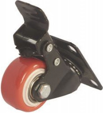 Колесо для тележки складской TOR SCzb 20 40мм с тормозом / 1027255