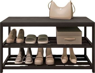 Полка для обуви Allerd 2 Rion 83x43 / 1010210700 (черный муар/металл бруклин)