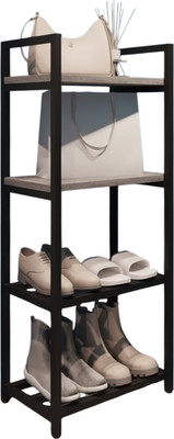 Полка для обуви Allerd 2+2 Rion 25x103 / 1030210500 (черный муар/бетон)