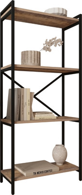 Стеллаж Allerd Rion 67.5x150 / 1040210300 (черный муар/австралийское дерево)