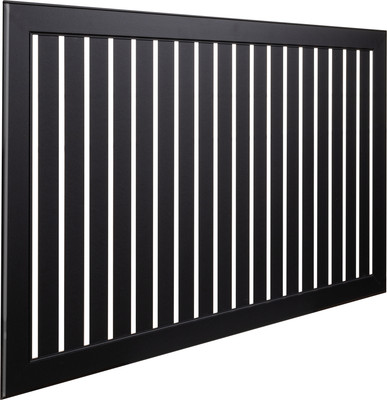 Экран для радиатора Стильный Дом De Luxe реечный 120х60см (черный)