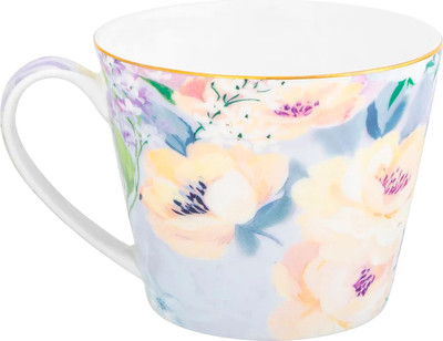 Чашка Elan Gallery Акварель / 420642 (голубой/New Bone China)