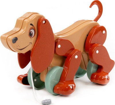 Развивающая игрушка Полесье Собака Боби / 48718 (бежевый/коричневый)